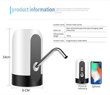 Load image into Gallery viewer, Bottle Pump USB Charging Automatic Electric Water Dispenser Pump One Click Auto Switch Drinking Dispenser - ThisIsWhyYourFly