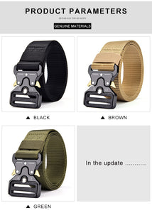 Men's Belt Army Outdoor Hunting Tactical Multi Function Combat Survival High Quality Marine Corps Canvas For Nylon Male Luxury - ThisIsWhyYourFly