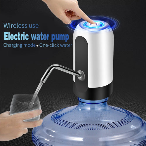 Bottle Pump USB Charging Automatic Electric Water Dispenser Pump One Click Auto Switch Drinking Dispenser - ThisIsWhyYourFly